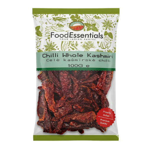 Food Essentials Kashmiri Whole Dried Red Chillies (100g)