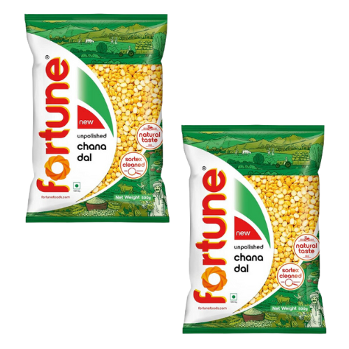 Fortune Chana Dal / Bengal Gram (Bundle of 2 x 500g) - Sale Item [BBD: 21 October 2024]