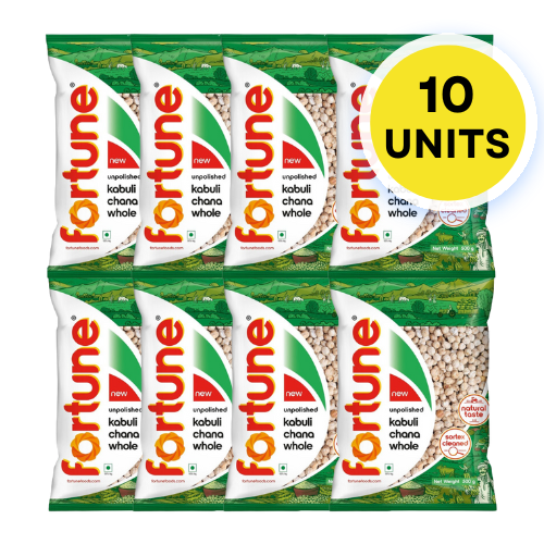 Fortune White Chickpeas / Kabuli Chana (Bundle of 10 x 500g) - Sale Item [BBD: 22 October 2024]