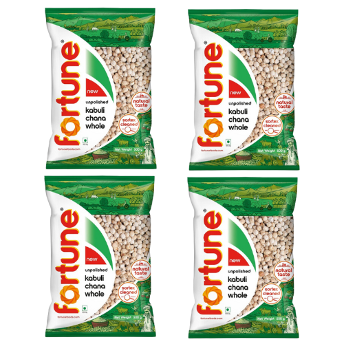 Fortune White Chickpeas / Kabuli Chana (Bundle of 4 x 500g) - Sale Item [BBD: 14 February 2025]