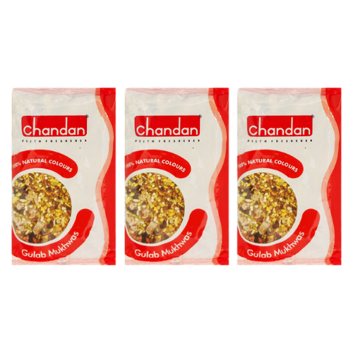 Free Chandan Gulab Mukhwas / Mouth Freshener (Bundle of 3 x 100g) - Sale Item [BBD: 28 May 2025]