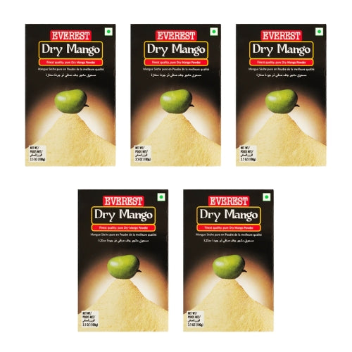 Everest Dry Mango Powder / Amchoor / Amchur (Bundle of 5 x 100g)