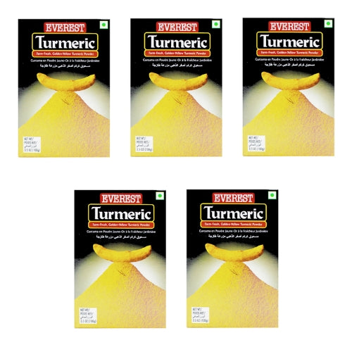 Everest Turmeric Powder / Haldi Powder (Bundle of 5 x 100g)