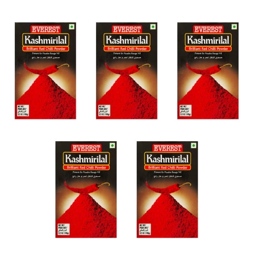 Everest Kashmirilal Chilli Powder (Bundle of 5 x 100g)