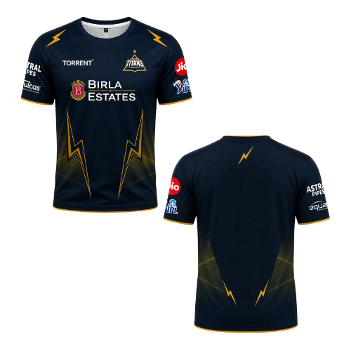 Free IPL 2025 Gujarat Titans Fan Edition Replica Team Jersey - S (1pc)