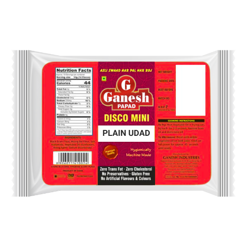 Ganesh Mini Urid Plain Papad (150g)