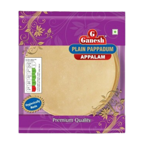 Ganesh Plain Madras Appalam / Papadum (200g)