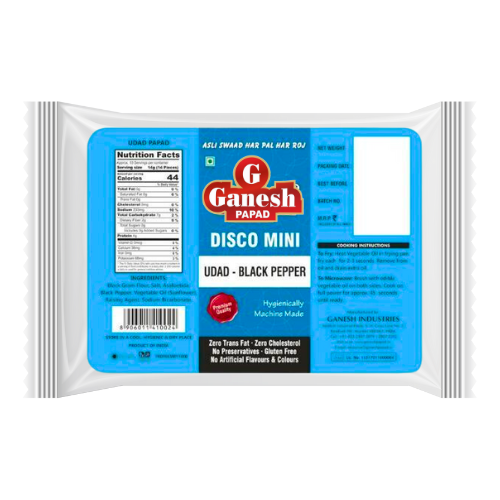 Ganesh Mini Urid Black Pepper Papad (150g)