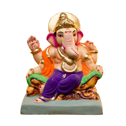 Ganesha Idol Eco-Friendly Clay 8inch -EF47 (1pc)