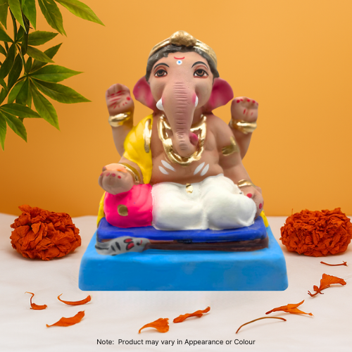 Ganesha Idol Eco-Friendly 6inch - EF08 (A) (1pc)