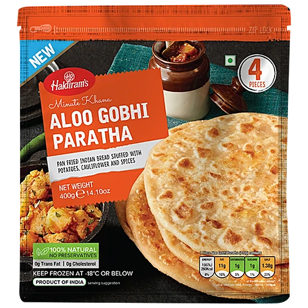 Haldiram's Aloo Gobi Paratha (400g) - Frozen Item !!!