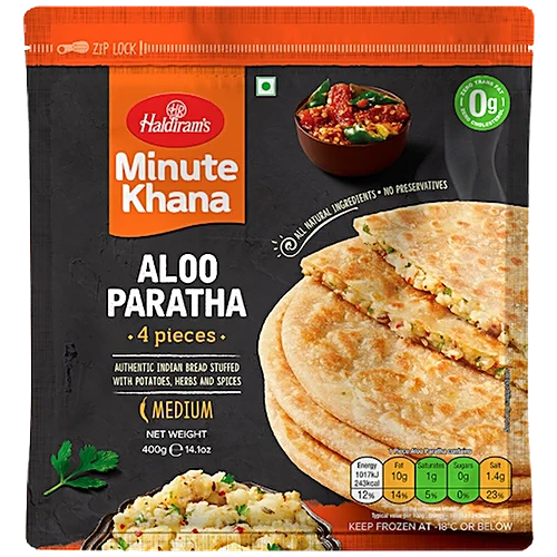 Haldiram's Aloo Paratha (400g) - Frozen Item !!!