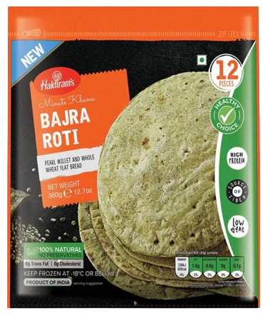 Haldiram's Bajra Roti (360g) - Frozen Item !!!