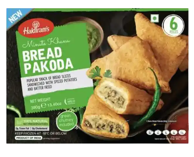Haldiram's Bread Pakoda (380g) - Frozen Item !!!