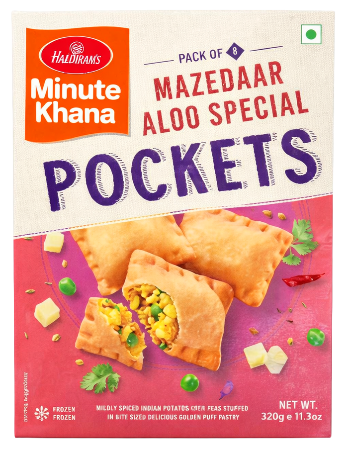 Haldiram's Aloo Pockets (320g) - Frozen Item !!!