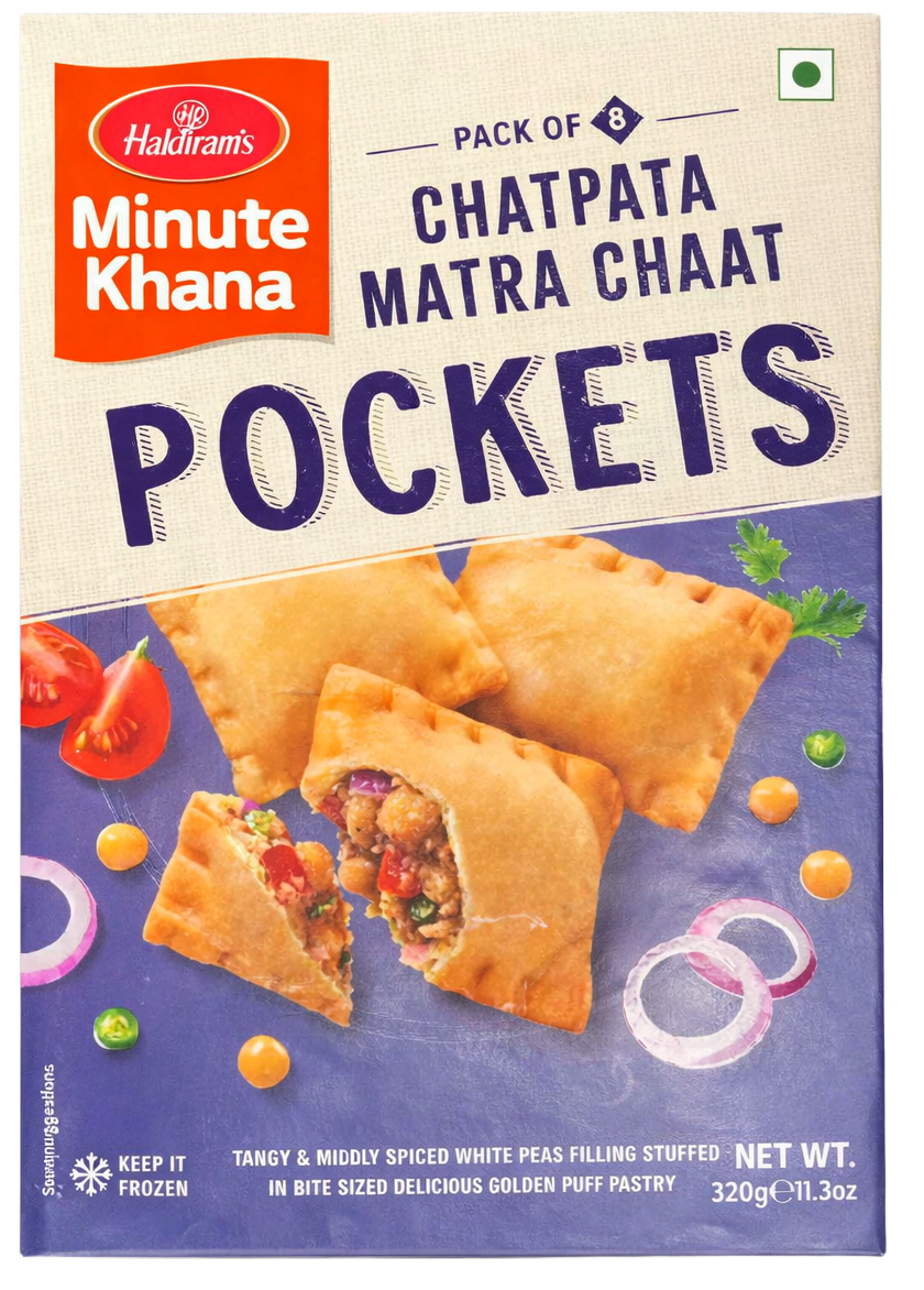 Haldiram's Matra Chaat Pockets (320g) - Frozen Item !!!