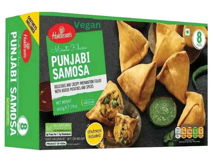 Haldiram's Vegan Punjabi Samosa (650g) - Frozen Item !!!