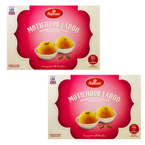 Haldiram's Moti Choor Ladoo (Bundle of 2 x 300g)