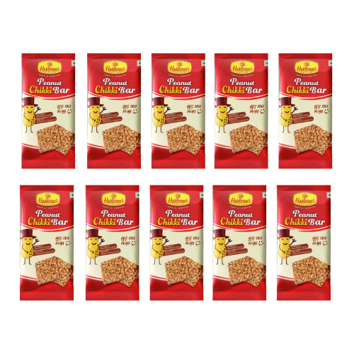 Haldiram's Peanut Chikki (Bundle of 10 x 40g) - Sale Item [BBD: 23 November 2024]