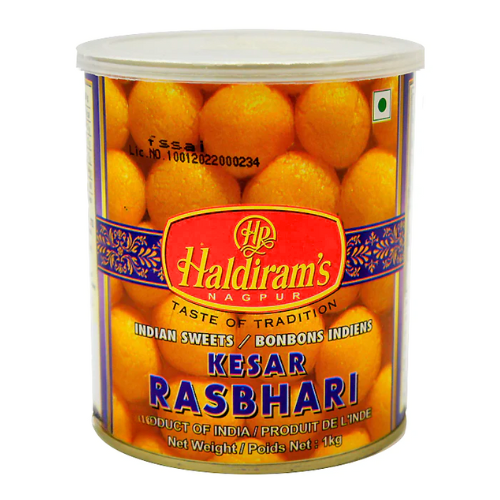 Haldiram's Kesar Rasbhari (1kg) - Sale Item [BBD: 30 August 2025]