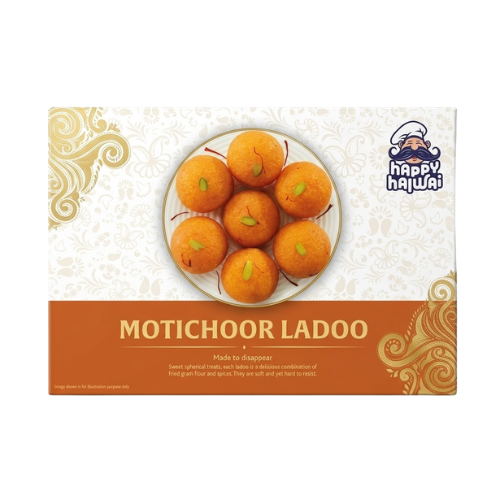 Happy Halwai Motichoor Ladoo (500g)