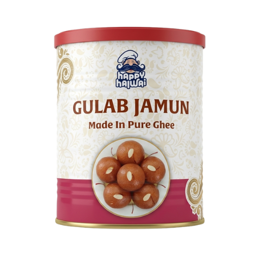 Happy Halwai Gulab Jamun Tin (12 pieces) (1kg)