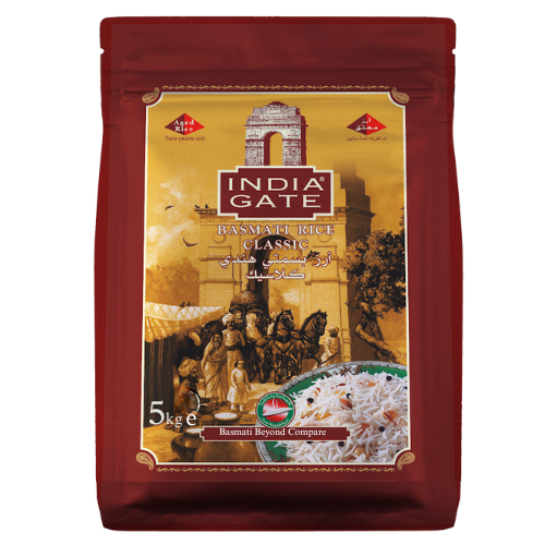 India Gate Classic Basmati Rice (5kg) - Damaged Packaging