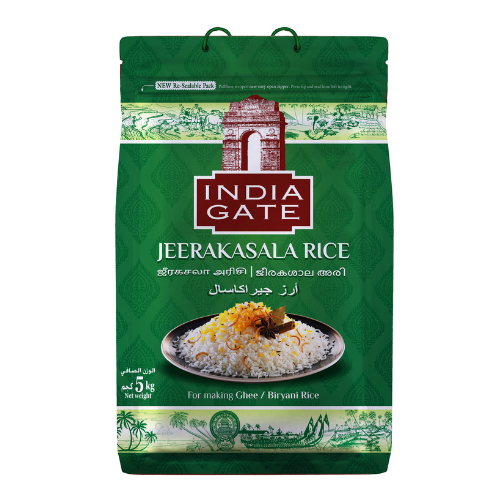 India Gate Jeerakasala Rice (5kg) - Damaged Packaging