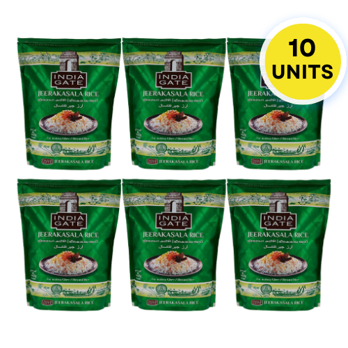 India Gate Jeerakasala Rice (Bundle of 10 x 2kg) - 20kg