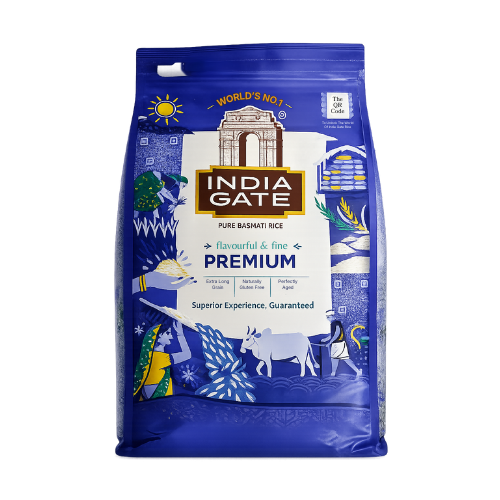India Gate Premium Basmati Rice (5kg) - Damaged packaging