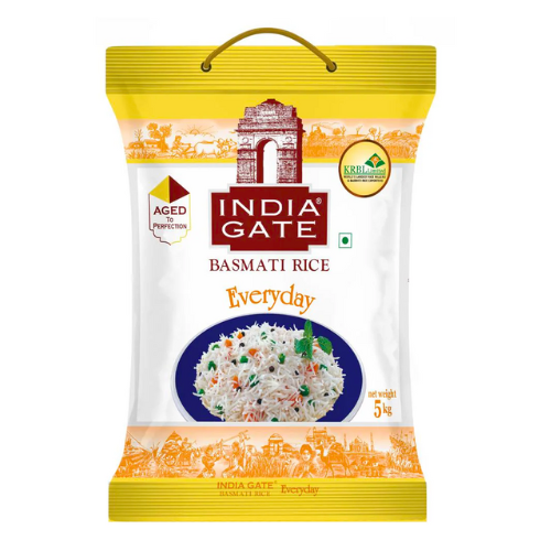 India Gate Everyday Basmati Rice (5kg) - Damaged Packaging