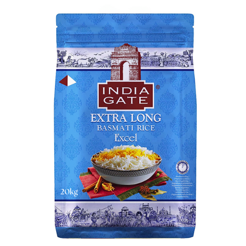 India Gate Extra Long Basmati Rice - Excel (20kg)