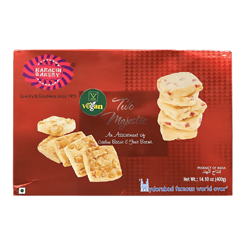 Karachi Bakery Vegan Double Delight Cashew and Fruit Biscuit (400g) - Sale Item [BBD: 18 July 2025]