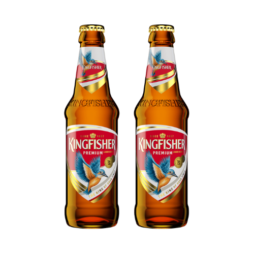 Kingfisher Premium Lager Beer (Bundle of 2 x 330ml)