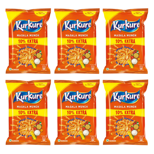 Kurkure Masala Munch (Bundle of 6 x 70 to 90g)