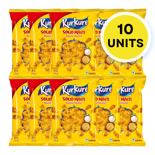 Kurkure Solid Masti (Bundle of 10 x 75g) - Sale Item [BBD: 14 January 2025]