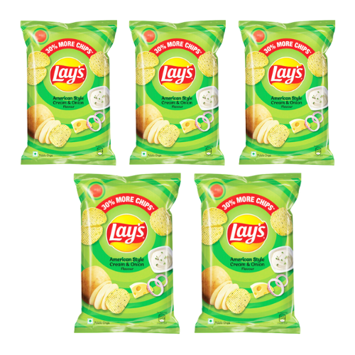 Lay's American style cream & Onion (Bundle of 5 x 52g) - Sale Item [BBD: 18 October 2025]