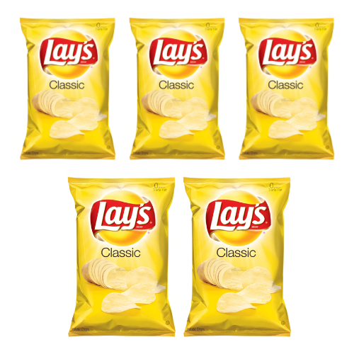 Lay's Classic Salted Crisps (Bundle of 5 x 52g)