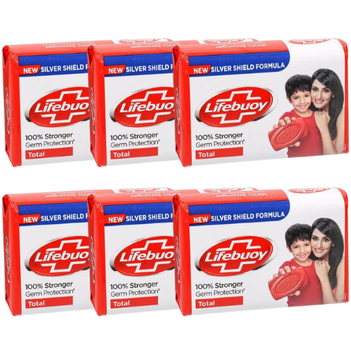 Lifebuoy Total Soap (Bundle of 6 x 125g)