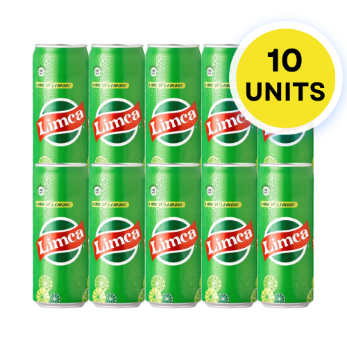 Cans Limca (Bundle of 10 x 300ml)