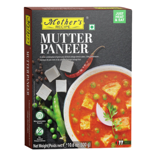Mother's Recipe Ready to Eat Mutter Paneer (Tofu) (300g)