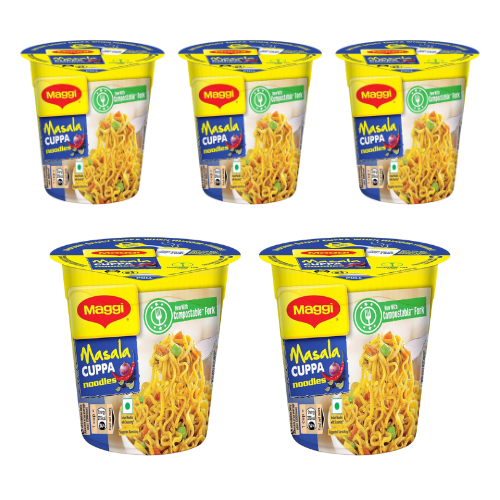 Maggi Masala Cuppa Noodles (Bundle of 5 x 70g) - Sale Item [BBD: 31 January 2025]