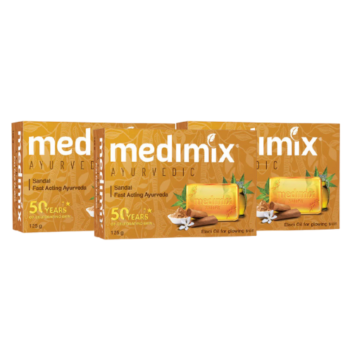 Medimix Sandal Soap (Bundle of 3 x 125g)
