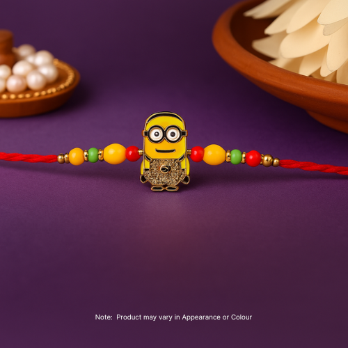 Free Minion Madness Kids Rakhi (GK-3809) (1pc)