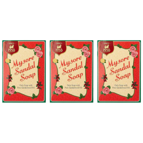 Mysore Sandal Soap (Bundle of 3 x 75g)