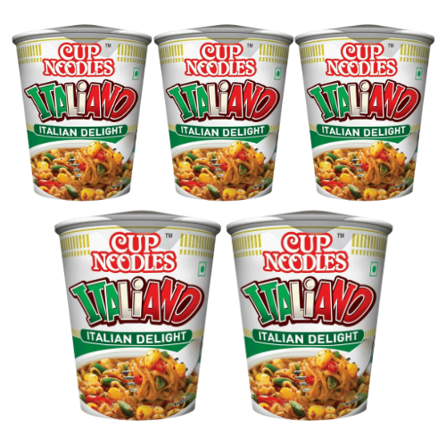 Nissin Italiano Cup Noodles (Bundle of 5 x 70g) - Sale Item [BBD: 27 November 2024]