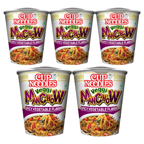 Nissin Manchow Cup Noodles (Bundle of 5 x 70g) - Sale Item [BBD: 15 November 2024]