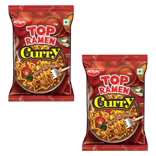 Nissin Top Ramen Curry noodles (Bundle of 2 x 70g)