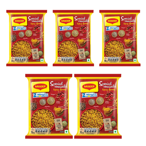 Maggi 2-Minute Noodles Special Masala (Bundle of 5 x 70g) - Sale Item [ BBD: 29 February 2024]