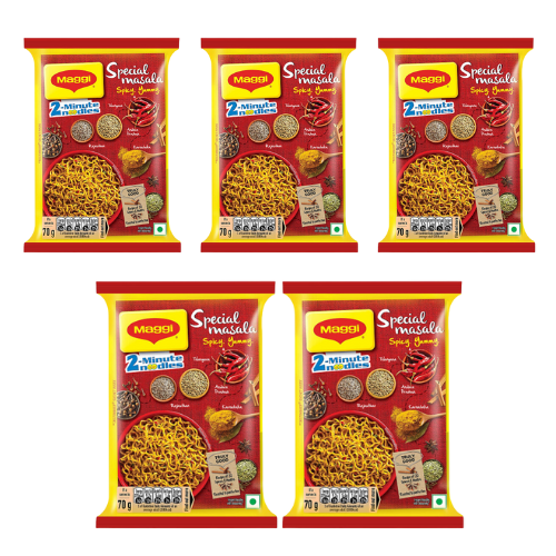 Maggi 2-Minute Noodles Special Masala (Bundle of 5 x 70g) - Sale Item [ BBD: 31 December 2025]